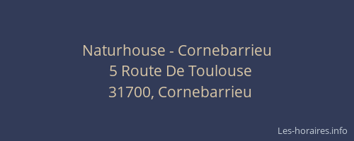 Naturhouse - Cornebarrieu