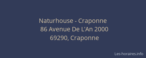 Naturhouse - Craponne