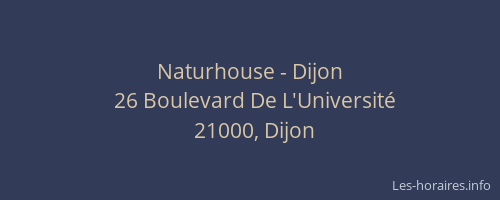 Naturhouse - Dijon
