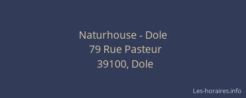 Naturhouse - Dole