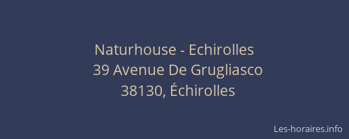 Naturhouse - Echirolles