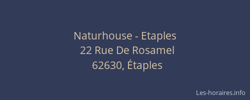 Naturhouse - Etaples