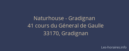 Naturhouse - Gradignan