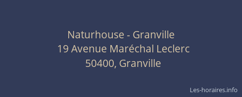 Naturhouse - Granville