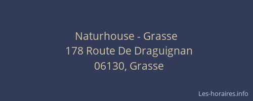 Naturhouse - Grasse