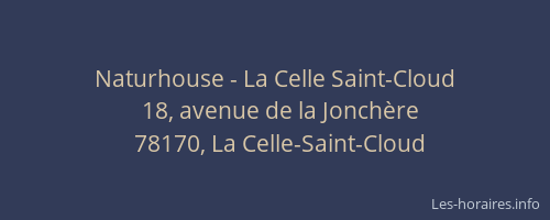 Naturhouse - La Celle Saint-Cloud