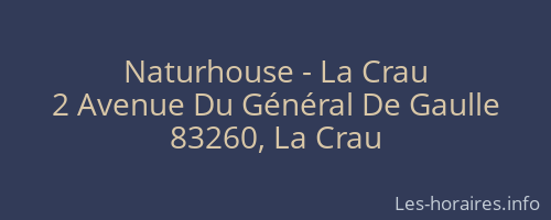 Naturhouse - La Crau