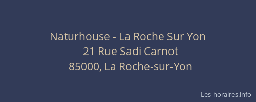 Naturhouse - La Roche Sur Yon