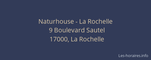 Naturhouse - La Rochelle