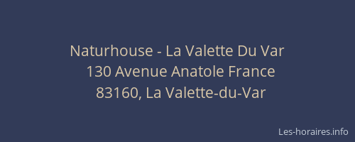 Naturhouse - La Valette Du Var