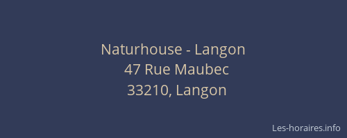Naturhouse - Langon