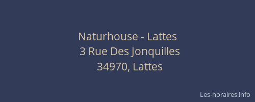 Naturhouse - Lattes