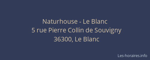 Naturhouse - Le Blanc