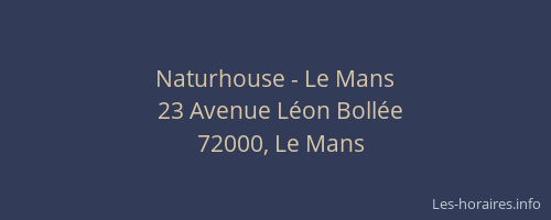 Naturhouse - Le Mans