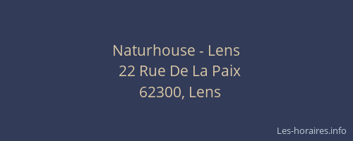Naturhouse - Lens