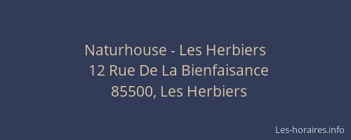 Naturhouse - Les Herbiers