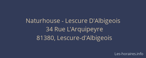 Naturhouse - Lescure D'Albigeois