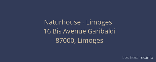 Naturhouse - Limoges