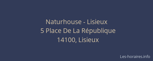 Naturhouse - Lisieux