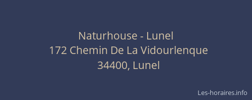 Naturhouse - Lunel