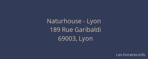 Naturhouse - Lyon