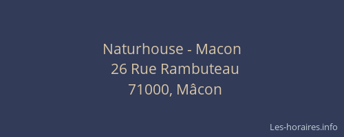 Naturhouse - Macon