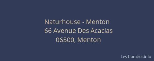 Naturhouse - Menton