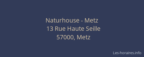Naturhouse - Metz