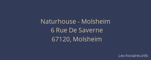 Naturhouse - Molsheim