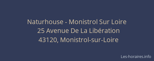Naturhouse - Monistrol Sur Loire
