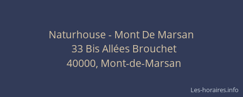 Naturhouse - Mont De Marsan