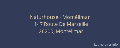 Naturhouse - Montélimar