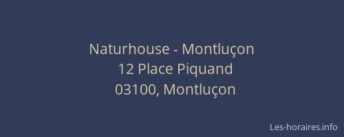 Naturhouse - Montluçon
