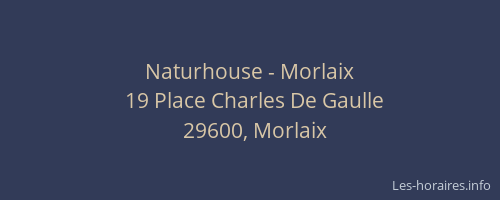 Naturhouse - Morlaix