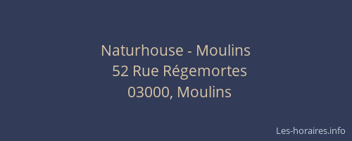 Naturhouse - Moulins