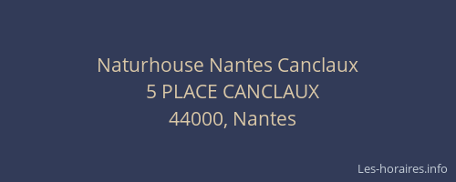 Naturhouse Nantes Canclaux