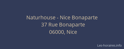 Naturhouse - Nice Bonaparte
