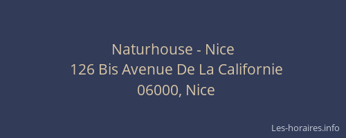 Naturhouse - Nice