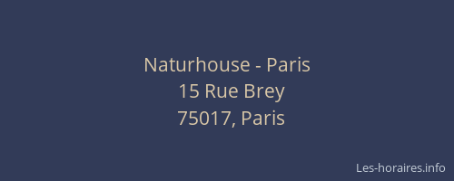 Naturhouse - Paris