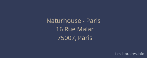 Naturhouse - Paris