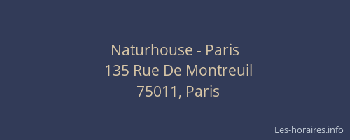 Naturhouse - Paris