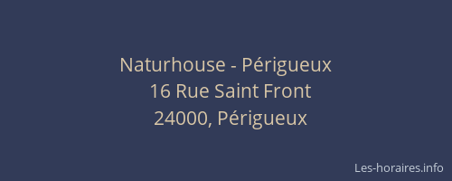 Naturhouse - Périgueux