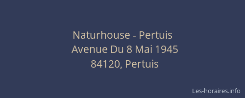 Naturhouse - Pertuis