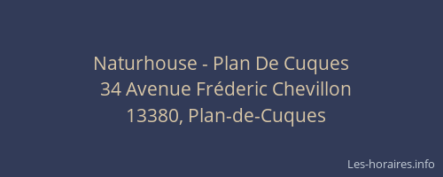 Naturhouse - Plan De Cuques