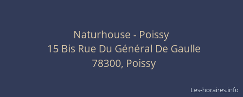 Naturhouse - Poissy