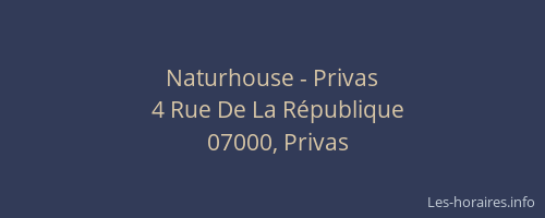 Naturhouse - Privas