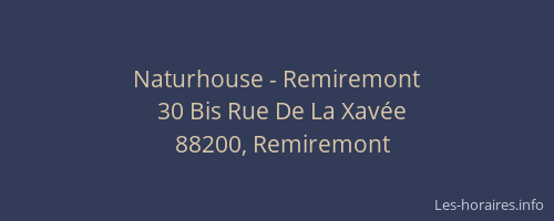 Naturhouse - Remiremont