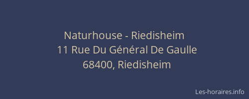 Naturhouse - Riedisheim