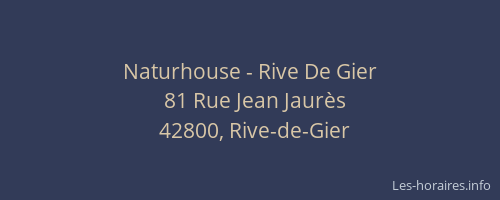 Naturhouse - Rive De Gier