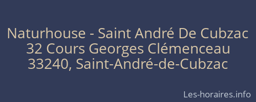 Naturhouse - Saint André De Cubzac